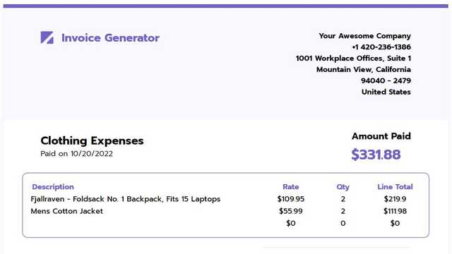 Invoice Generator3